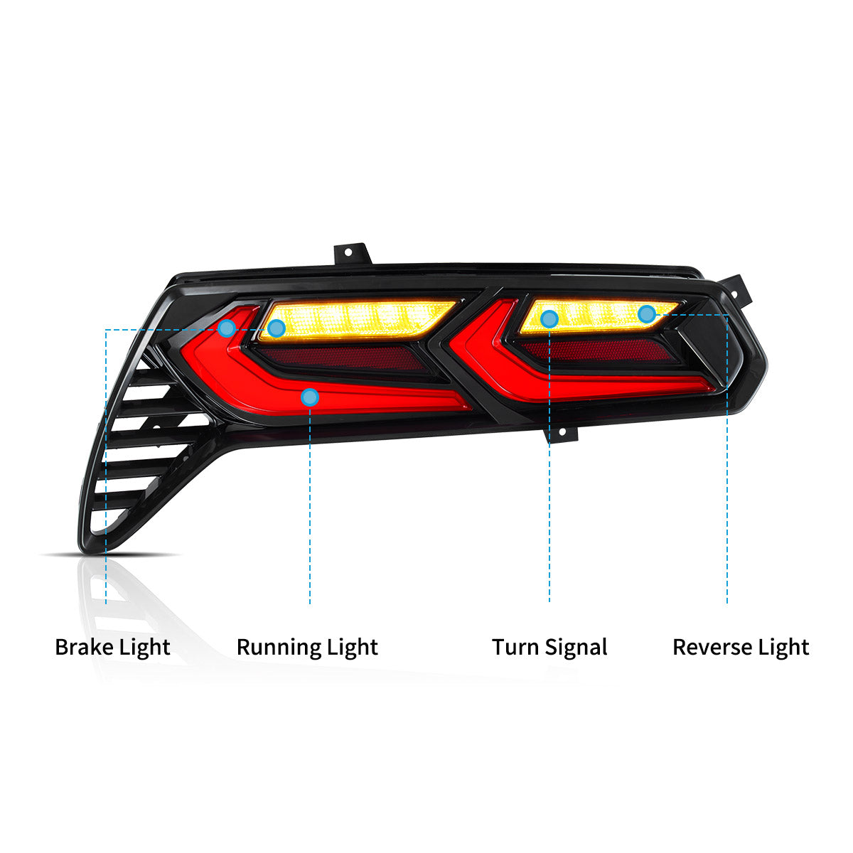 VLAND LED Taillights For 2014–2019 Chevrolet Corvette C7