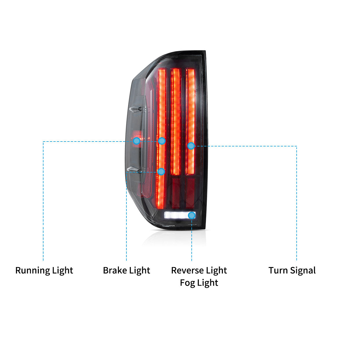 VLAND LED Tail Lights For 2014-2021 Toyota Tundra With Startup Animation