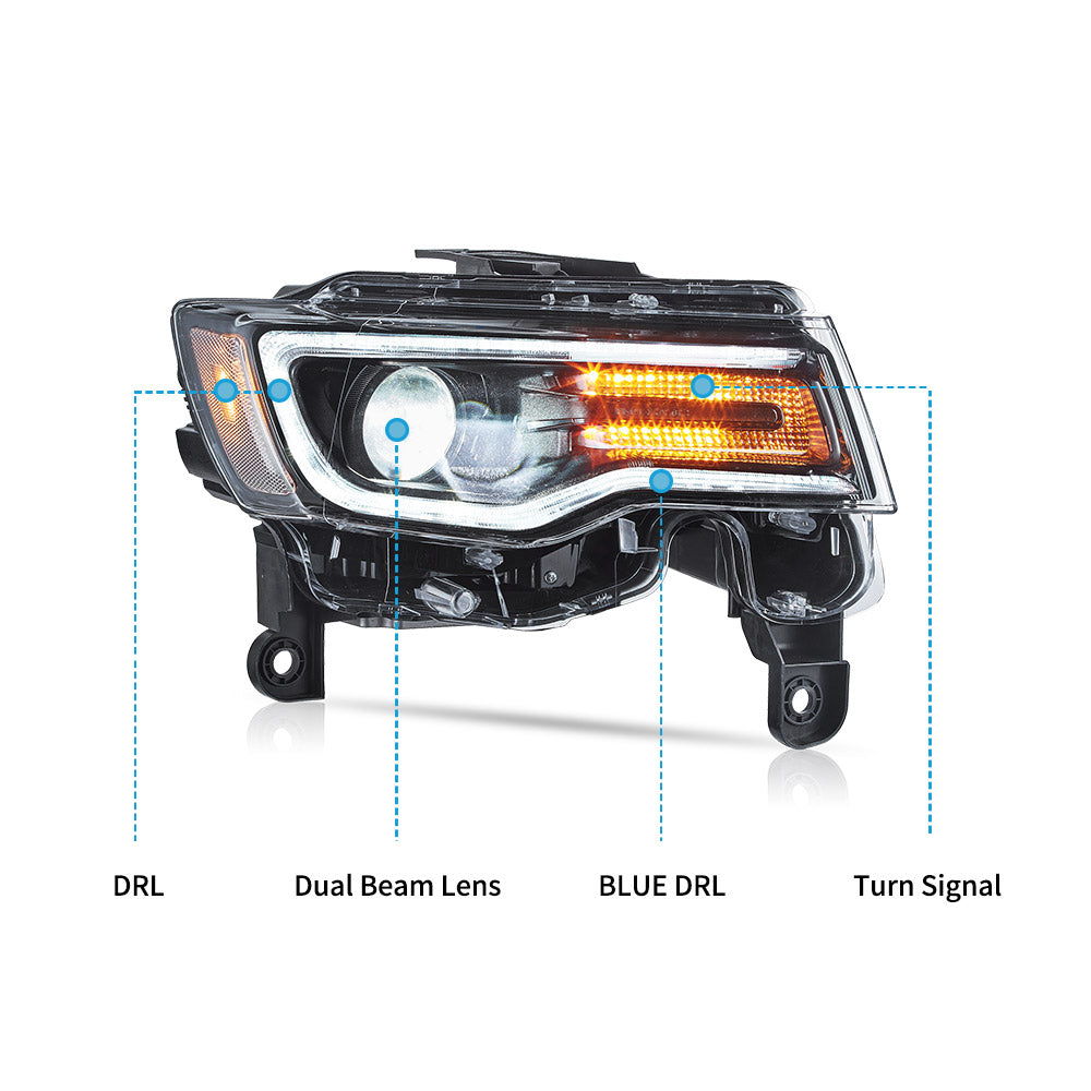 VLAND LED Headlights For 2014-2022 Jeep Grand Cherokee Australia