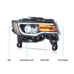 VLAND LED Headlights For 2014-2022 Jeep Grand Cherokee Australia