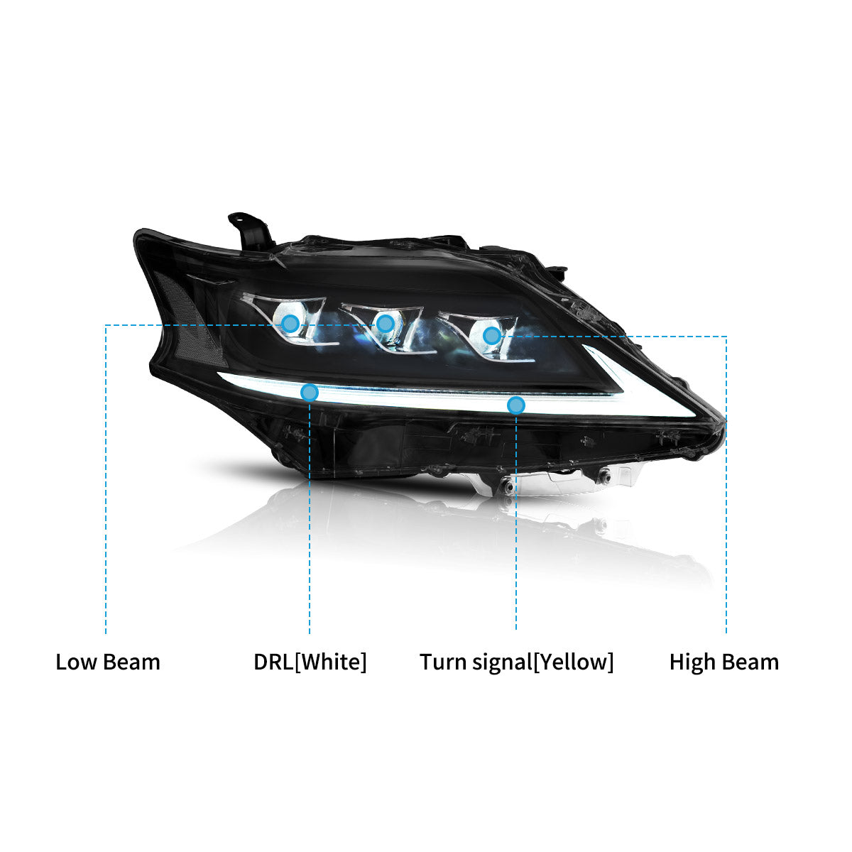 VLAND LED Headlights For 2013-2015 Lexus RX 270 350 450h Australia