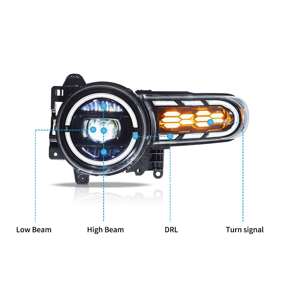 VLAND LED Headlights For 2006-2022 Toyota Fj Cruiser XJ10 Australia