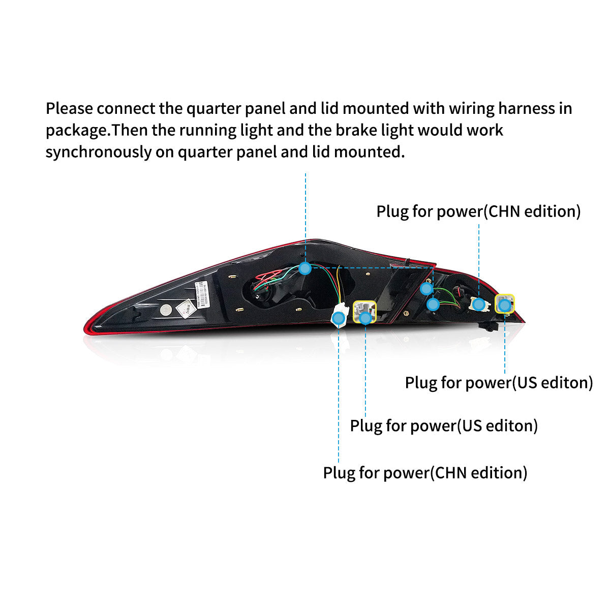 Vland LED Tail Lights for Hyundai Sonata 2011-2014