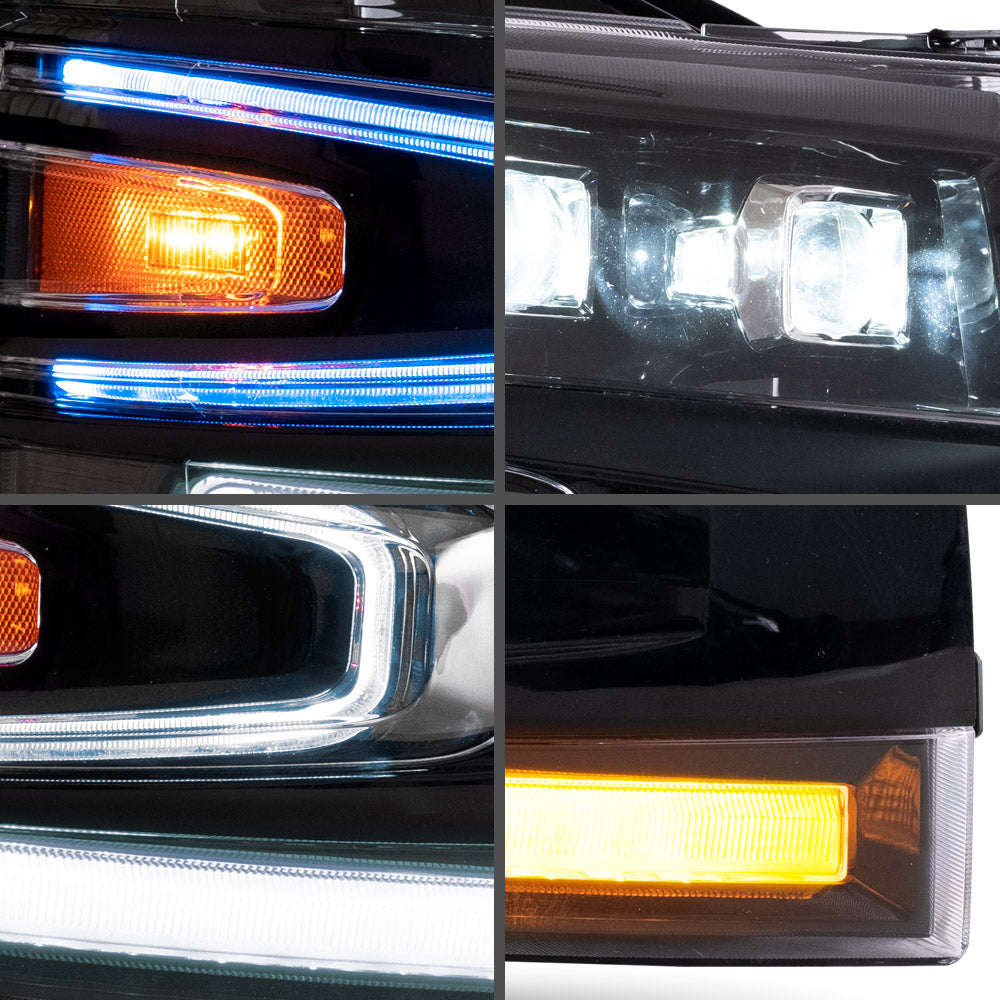 VLAND LED Headlights For 2007-2013 Chevrolet Silverado 1500 2500HD 3500HD