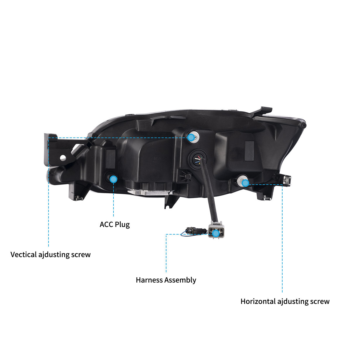 VLAND LED Headlights For Subaru Impreza 2008-2011 & WRX 2008-2014 Australia
