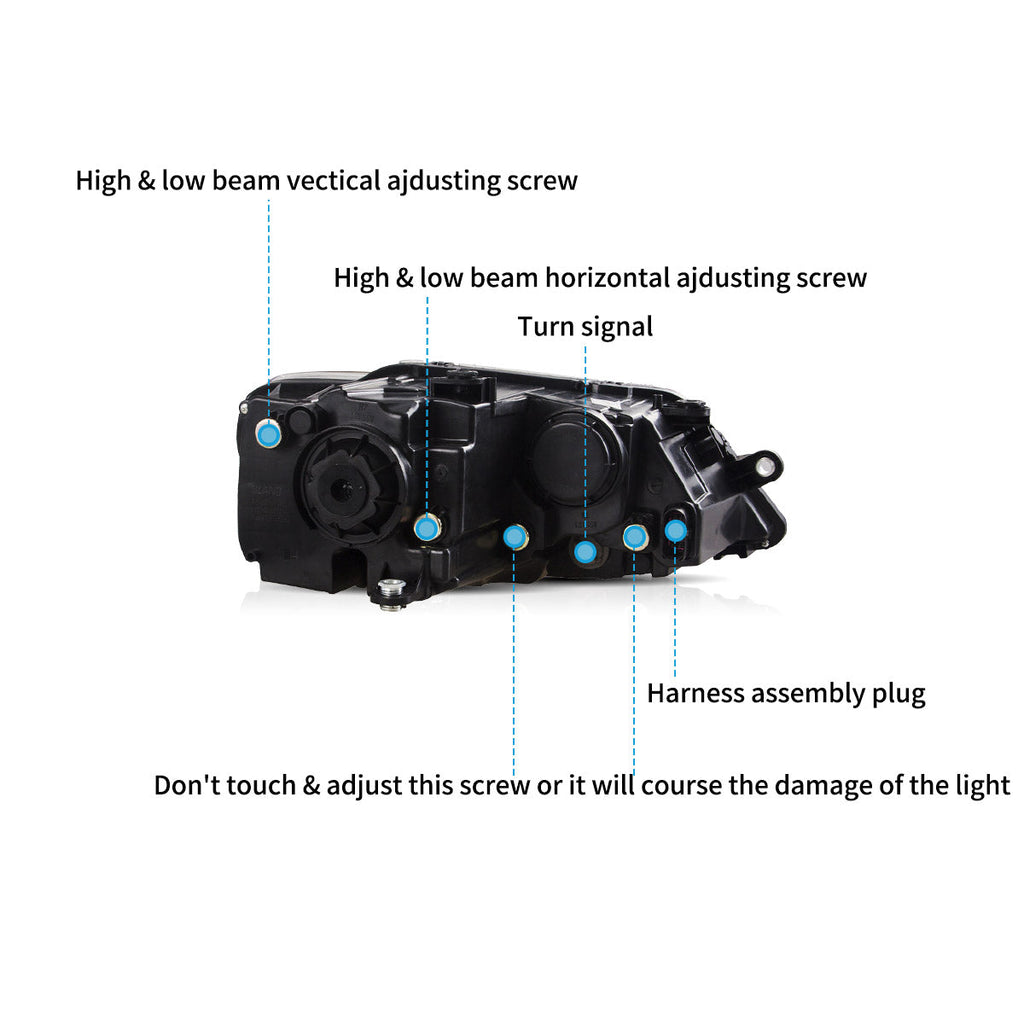 VLAND Headlights For Volkswagen Jetta/Sagitar MK6 2012-2018