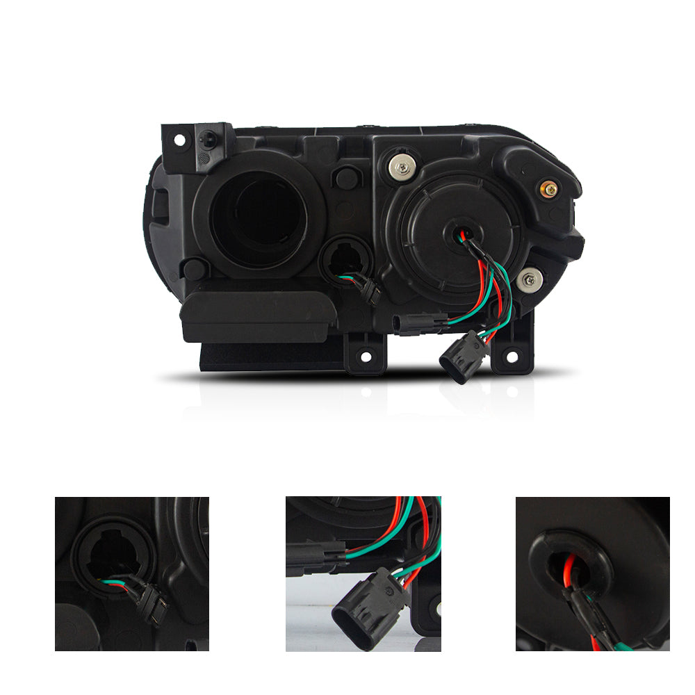 VLAND LED Headlights RGB Style for Dodge Challenger 2008-2014
