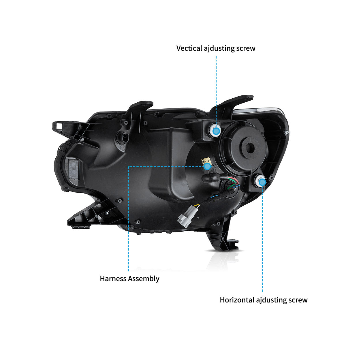 VLAND LED Headlights For 2012-2015 Toyota Tacoma with Start-up Animation
