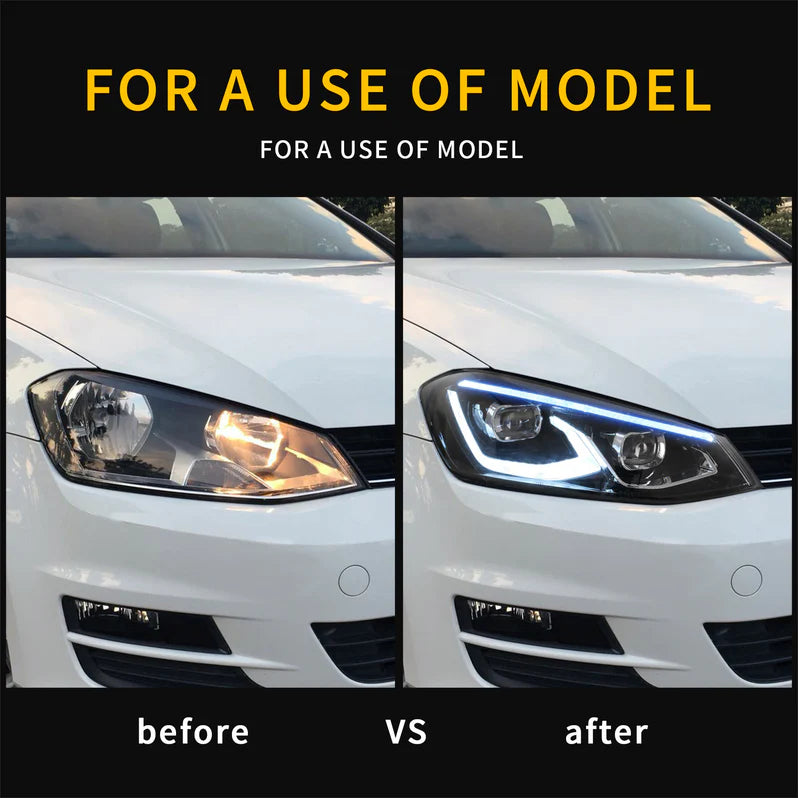 VLAND LED Headlights for 2015-2017 Volkswagen Golf 7 / MK7 Australia