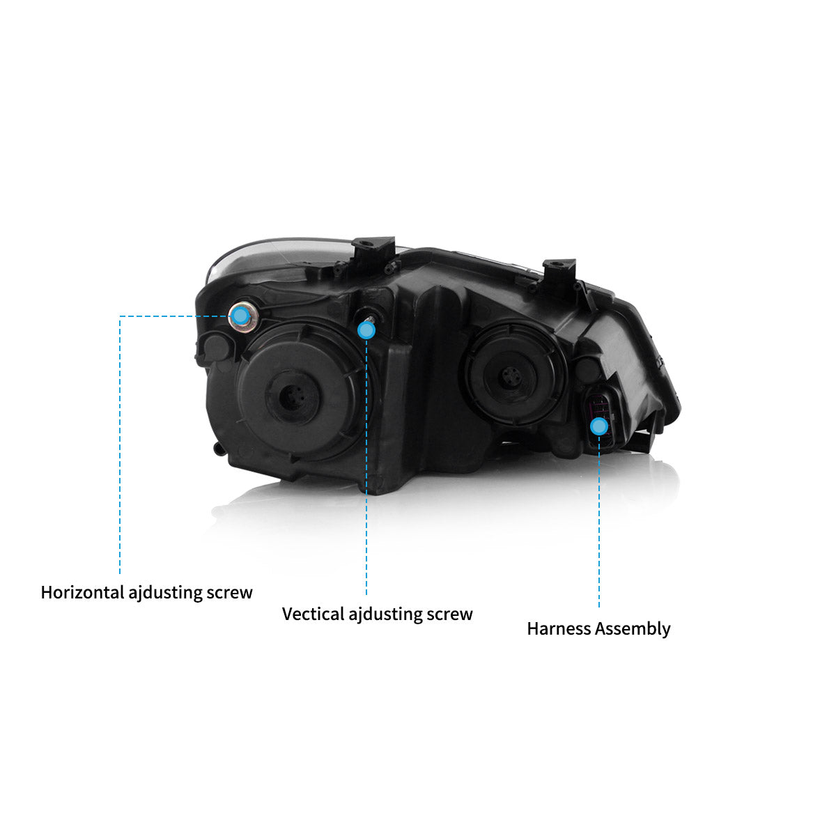 VLAND LED Headlights For 2009-2017 Volkswagen Polo MK5 Australia