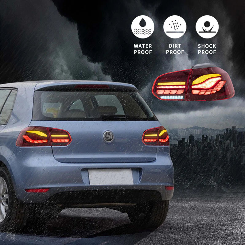 VLAND LED Tail Lights for Volkswagen Golf 6 MK6 2009-2014 (GTS Style) Australia