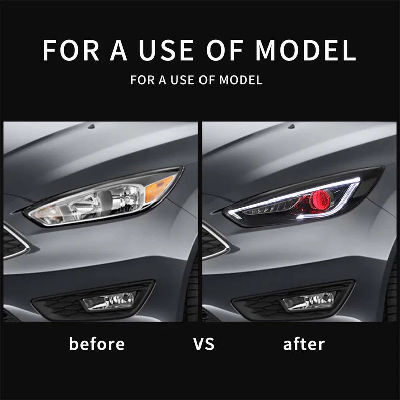 VLAND LED Headlights for 2015-2019 Ford Focus Mk III Facelift (mk 3.5) Australia