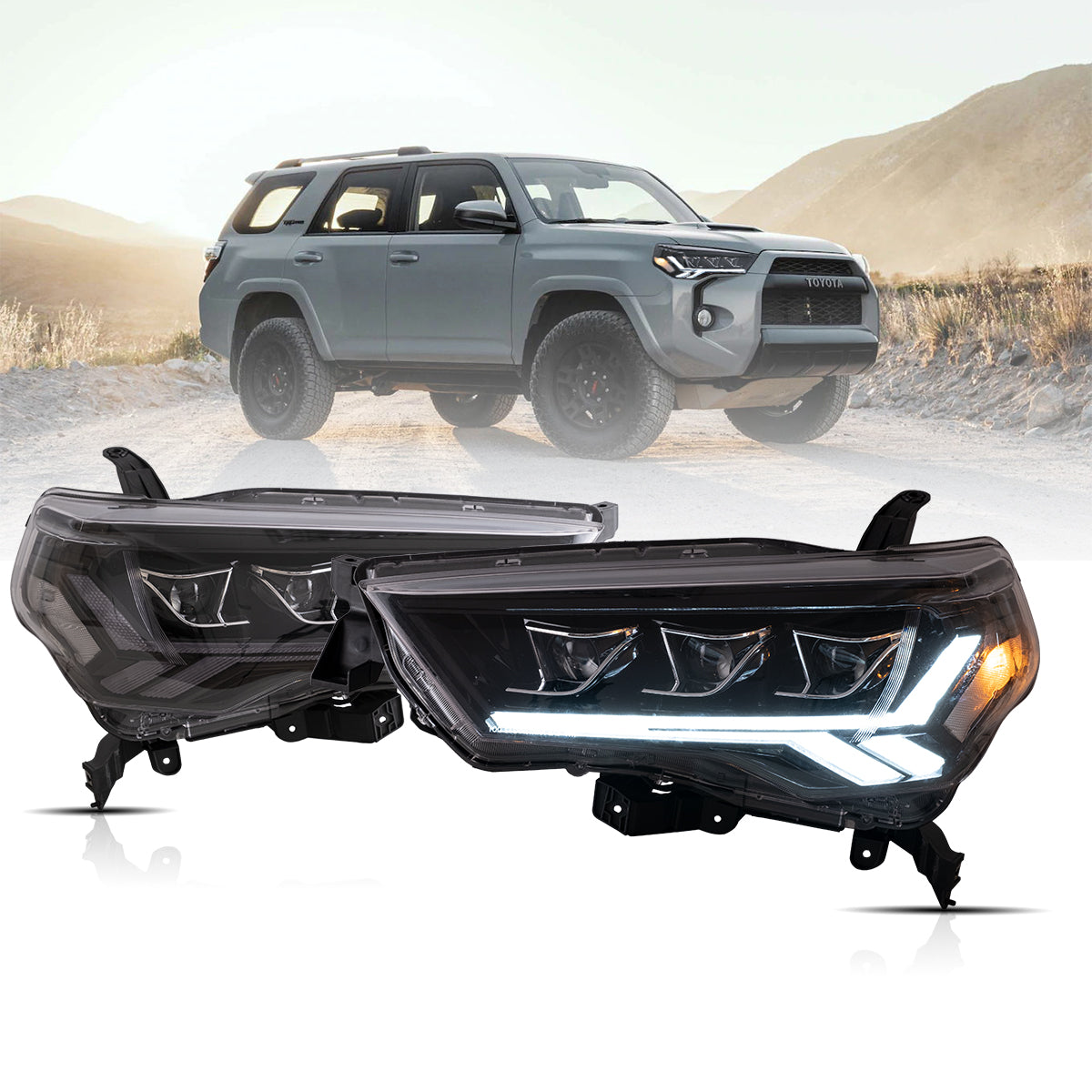 VLAND LED Projector Headlights for 2014-2024 Toyota 4Runner