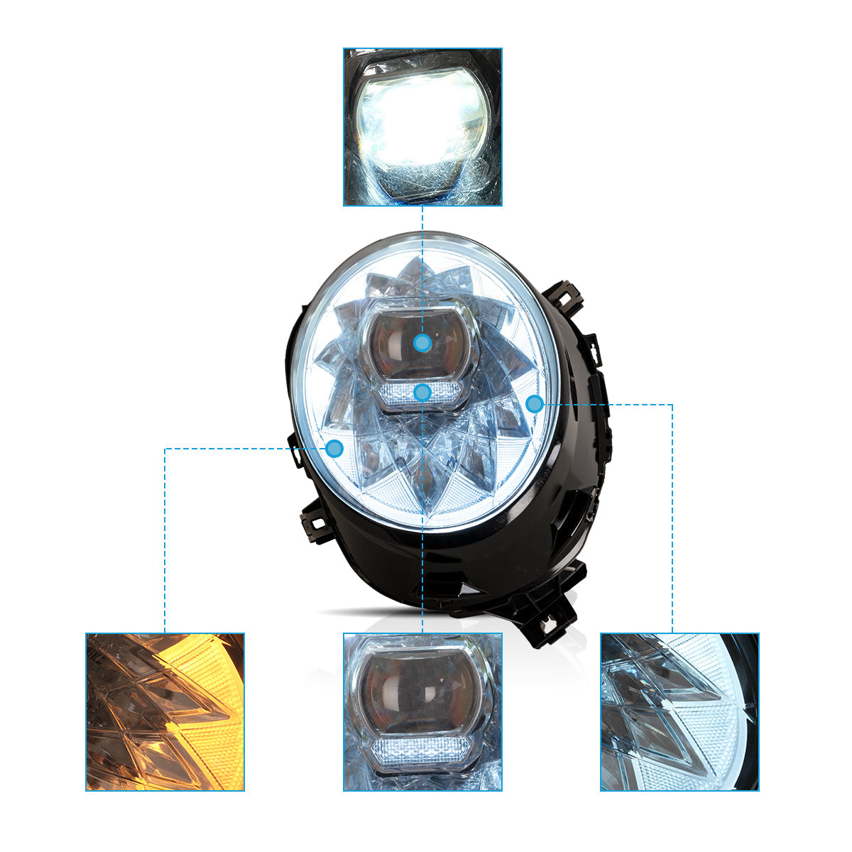 VLAND LED Headlights For 2014-2019 Mini Cooper F56 bentley style Australia