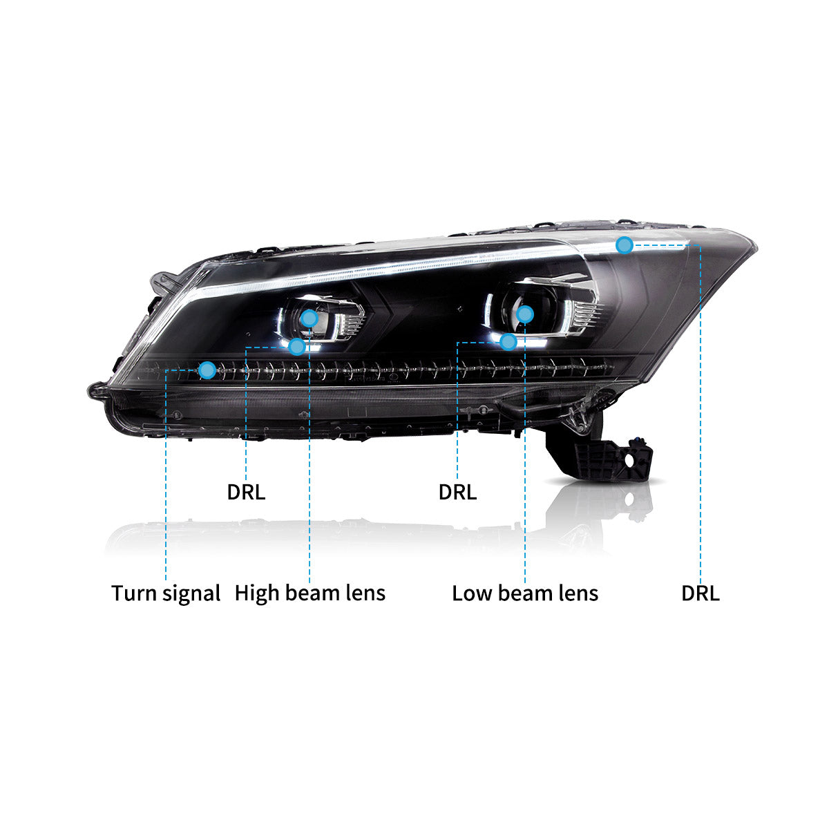 VLAND LED Headlights For 2008-2012 Honda Accord Australia