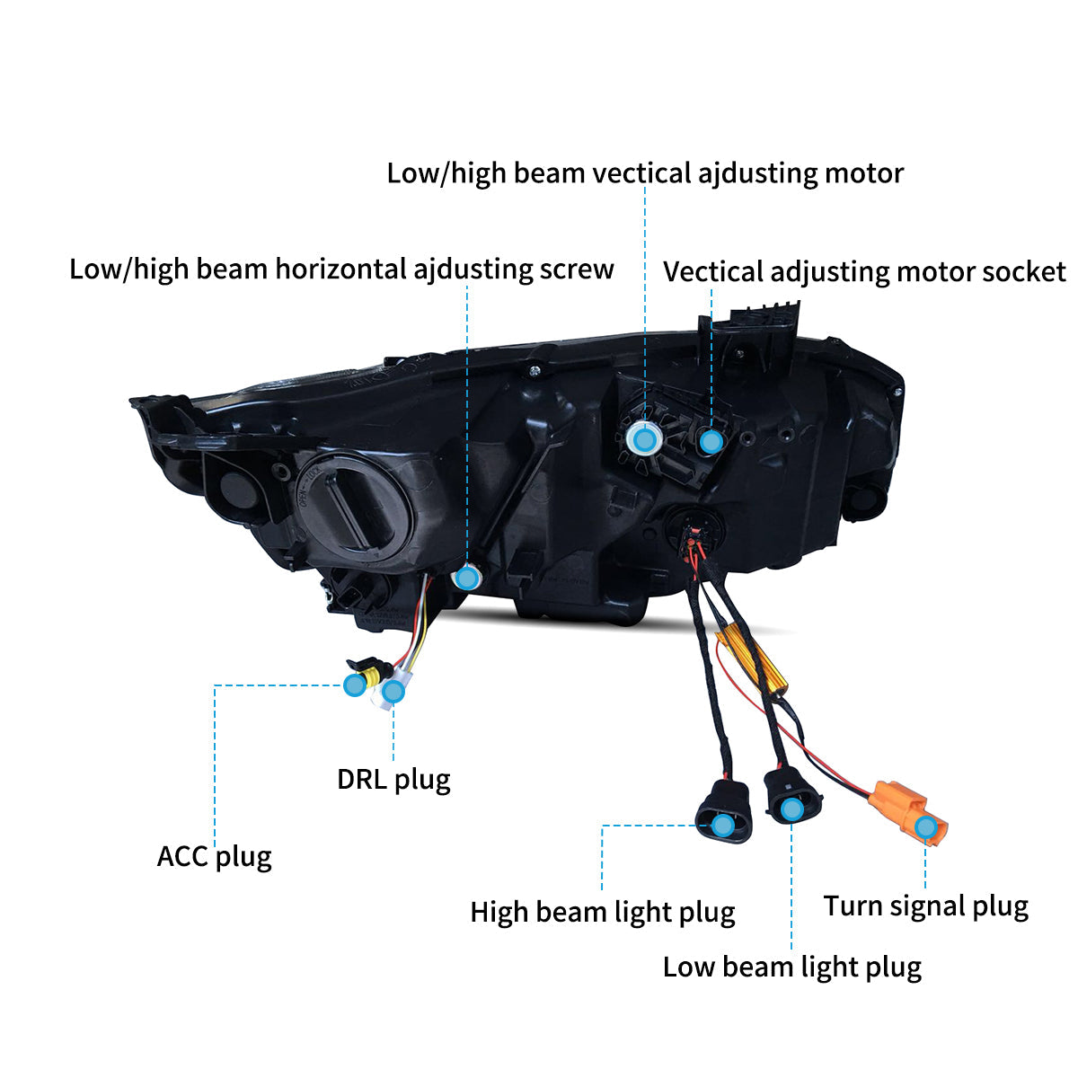 VLAND LED Headlights For 2016-2021 Honda Civic Australia