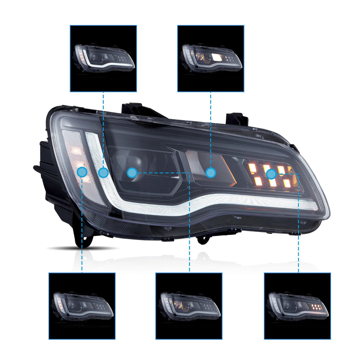 VLAND LED Headlights For 2011–2023 Chrysler 300 Australia