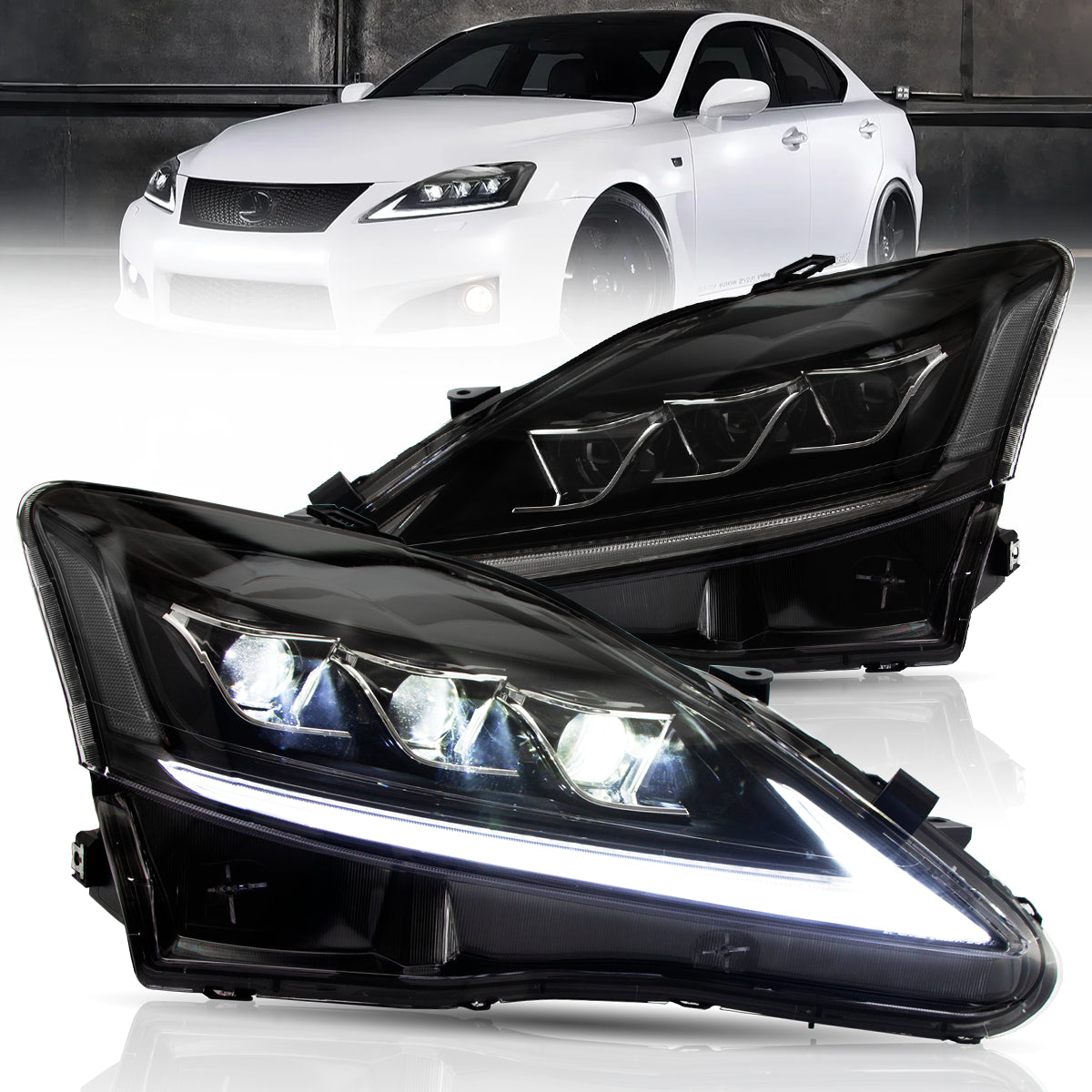 VLAND LED Headlights For 2006-2013 Lexus IS250 350 ISF Australia