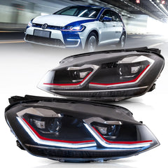 VLAND Headlights For 2018-2021 Golf MK7.5 Halogen Models Australia