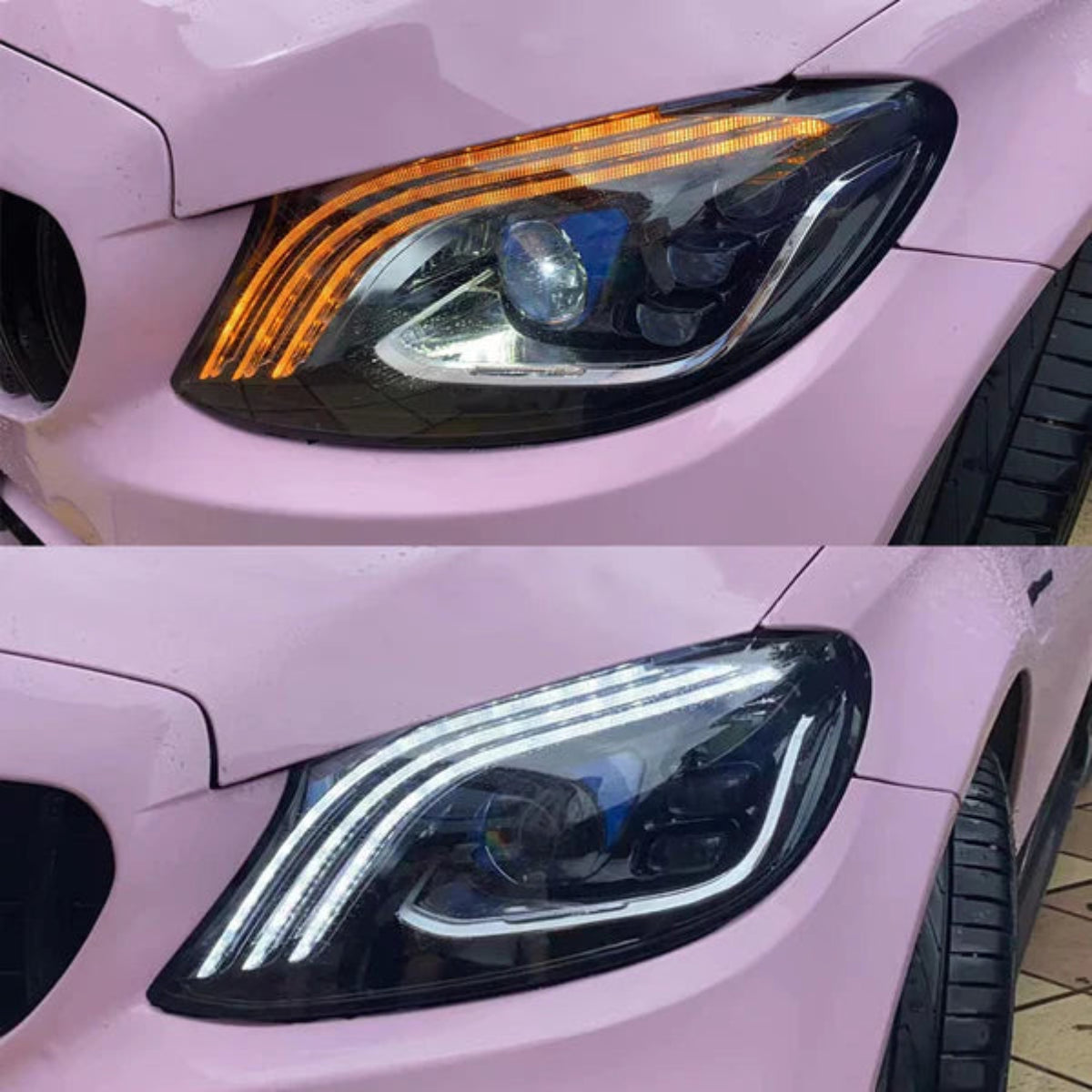 VLAND LED Headlights For 2015-2020 Mercedes Benz C-Class 4th Gen. W205