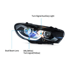 VLAND LED Headlights For 2009-2014 Volkswagen Scirocco Australia