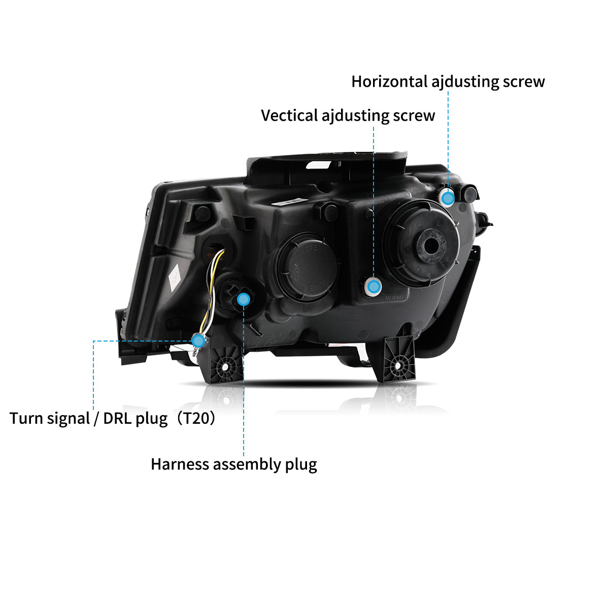 VLAND LED Headlights For 2014 2015 Chevrolet Camaro