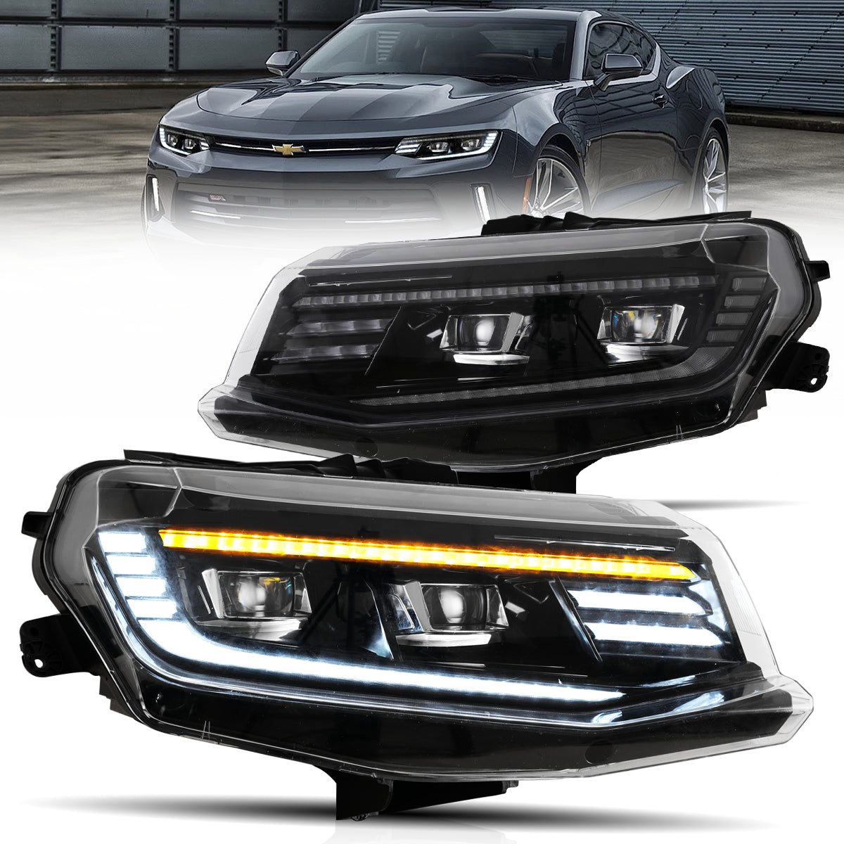 VLAND LED Headlights For Chevrolet [chevy] Camaro 2016-2018
