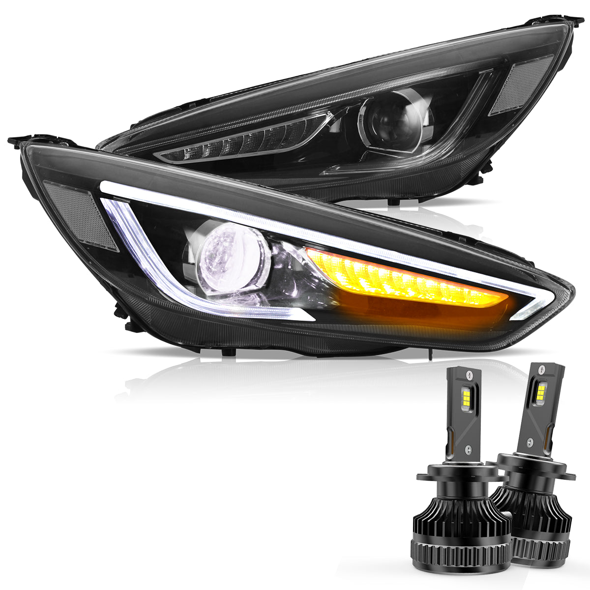 VLAND LED Headlights for 2015-2019 Ford Focus Mk III Facelift (mk 3.5) Australia