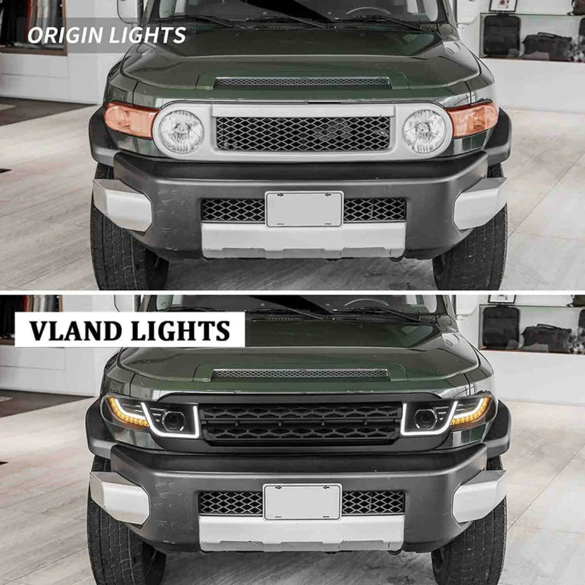 VLAND LED Headlights With Grille for 2006-2022 Toyota FJ Cruiser Australia