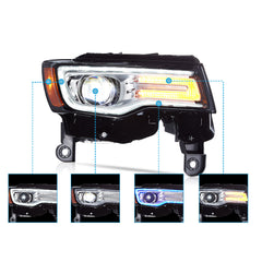 Clearance-2014-2022 Jeep Grand Cherokee chrome headlight Australia