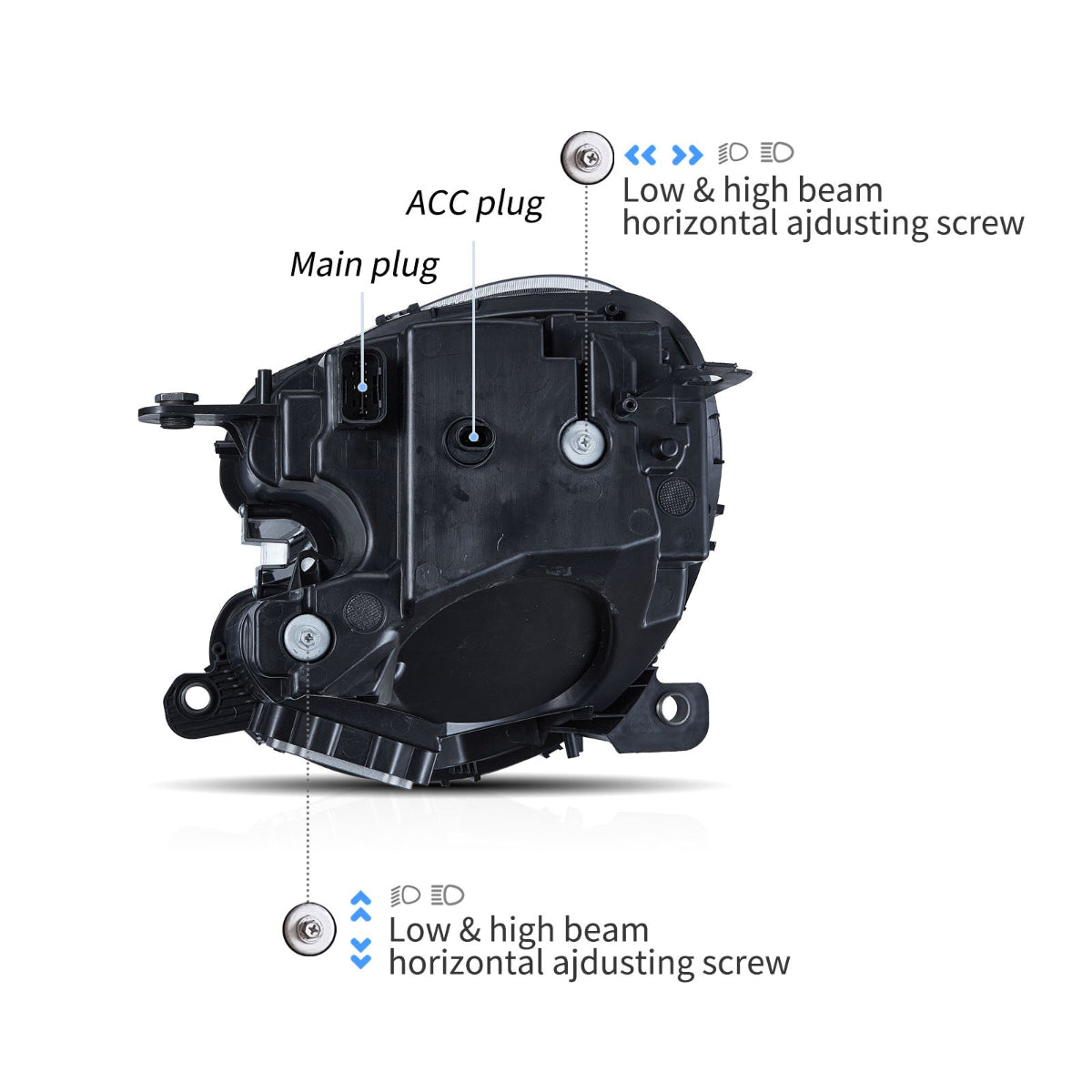 VLAND LED Headlights For 2010-2016 Mini Countryman R60 Australia