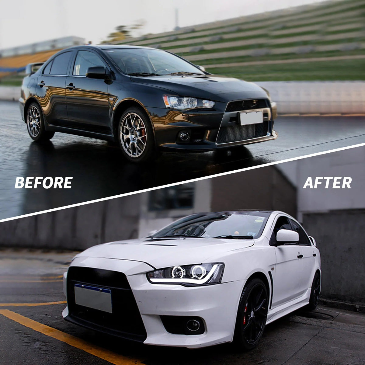 VLAND LED Headlights For 2008-2017 Mitsubishi Lancer / EVO X Australia