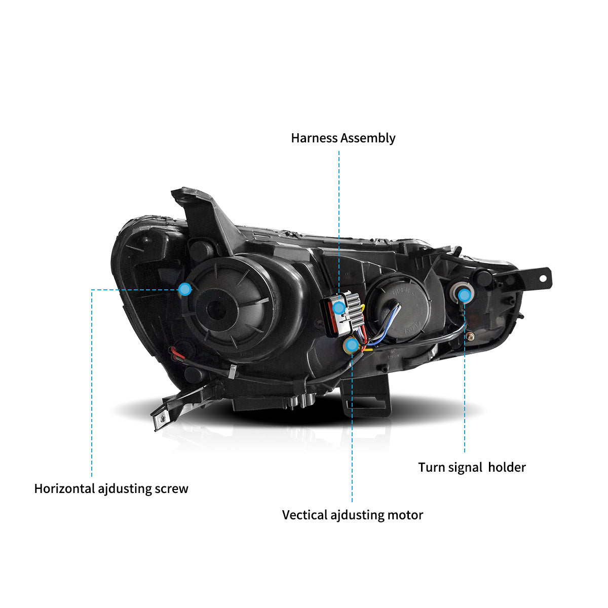 VLAND LED Headlights For 2008-2017 Mitsubishi Lancer / EVO X Australia