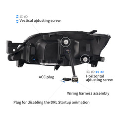 VLAND Australia LED Headlights For 2008-2014 Subaru Impreza WRX
