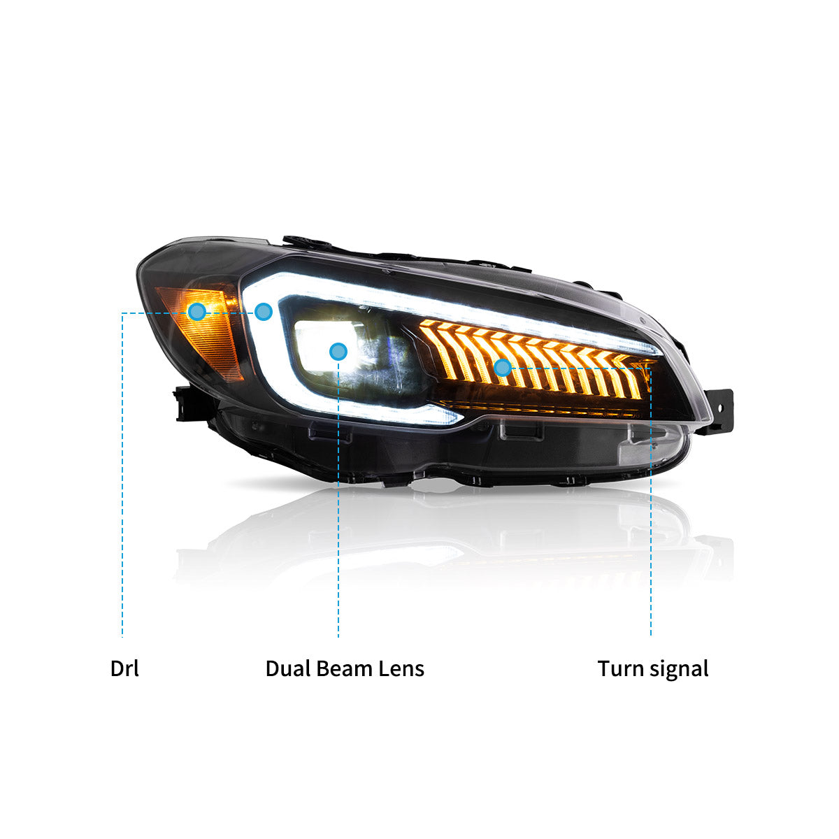 VLAND LED Headlights for 2015-2021 Subaru WRX Australia