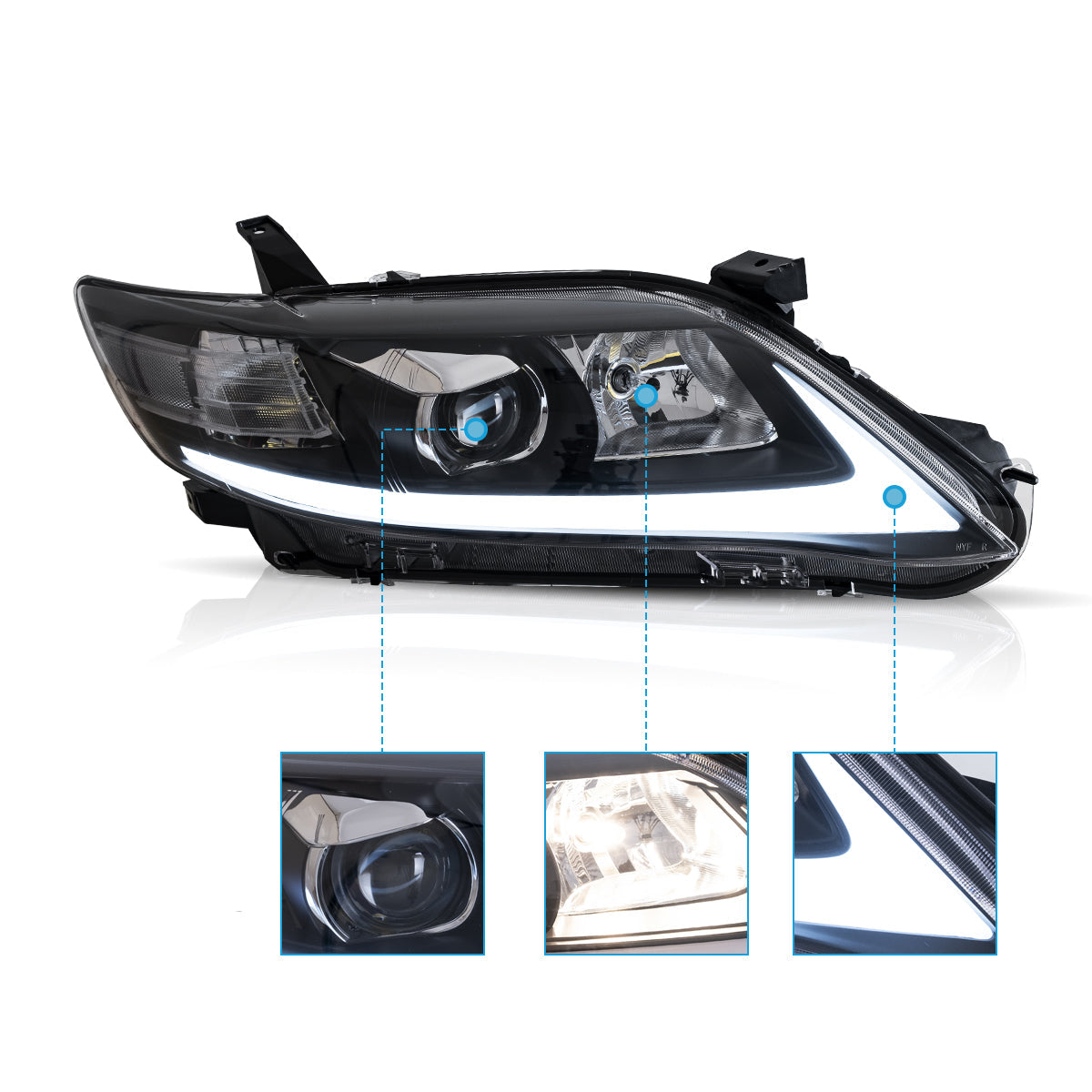 VLAND LED Headlights For 2010 2011  Toyota Camry Australia