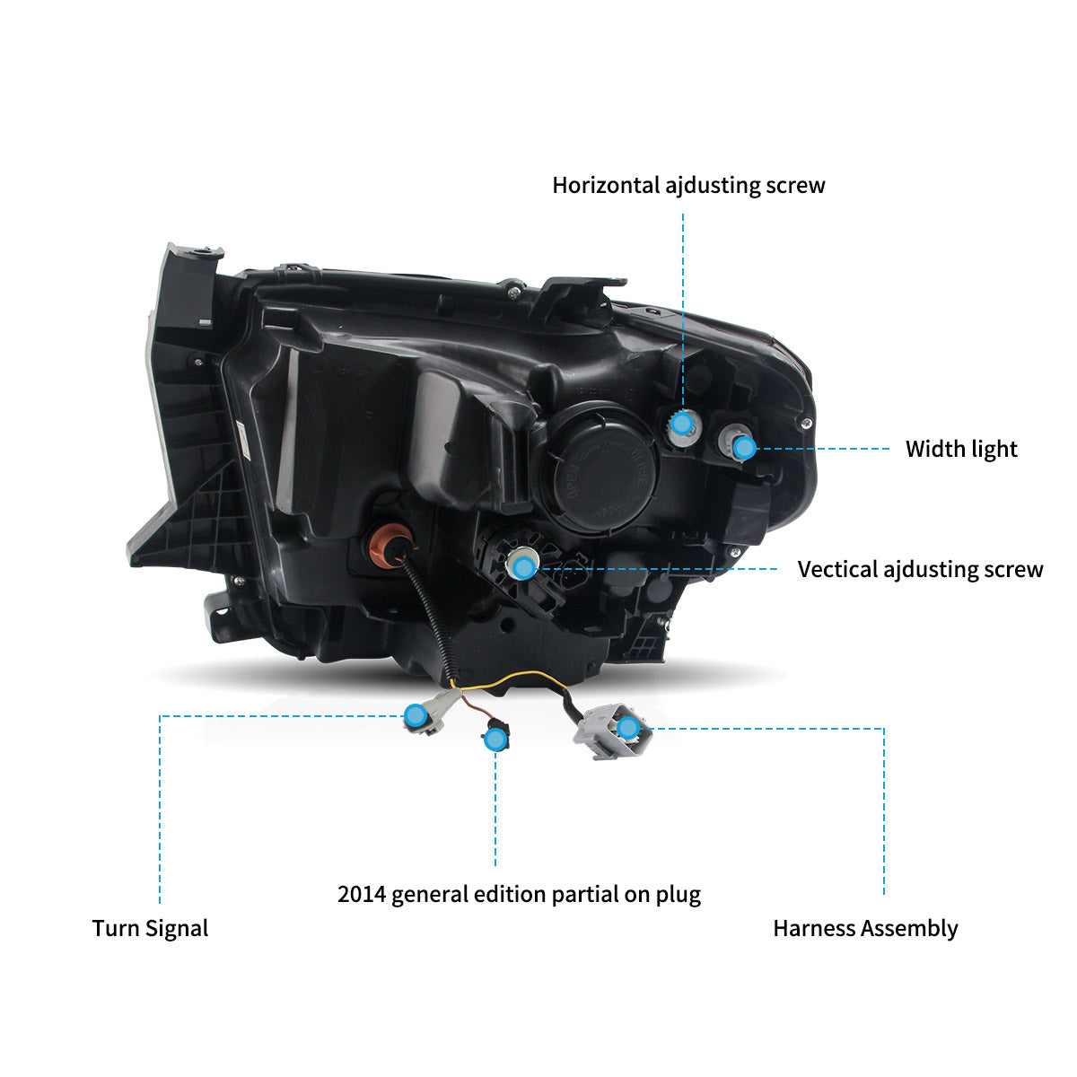 VLAND LED Headlights for 2014-2021 Toyota Tundra Australia