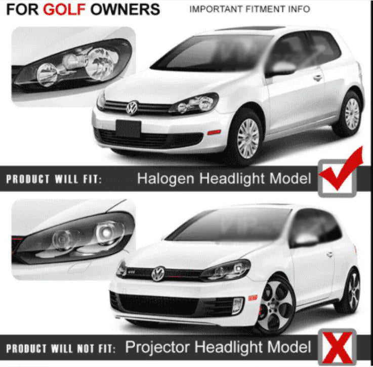 VLAND LED Headlights For 2009-2014 Volkswagen Golf 6 MK6 Australia