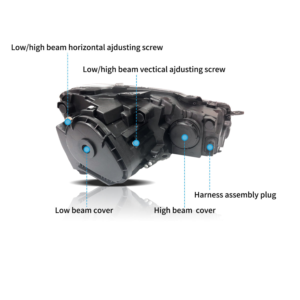 VLAND LED Headlights For 2009-2014 Volkswagen Golf 6 MK6 Australia