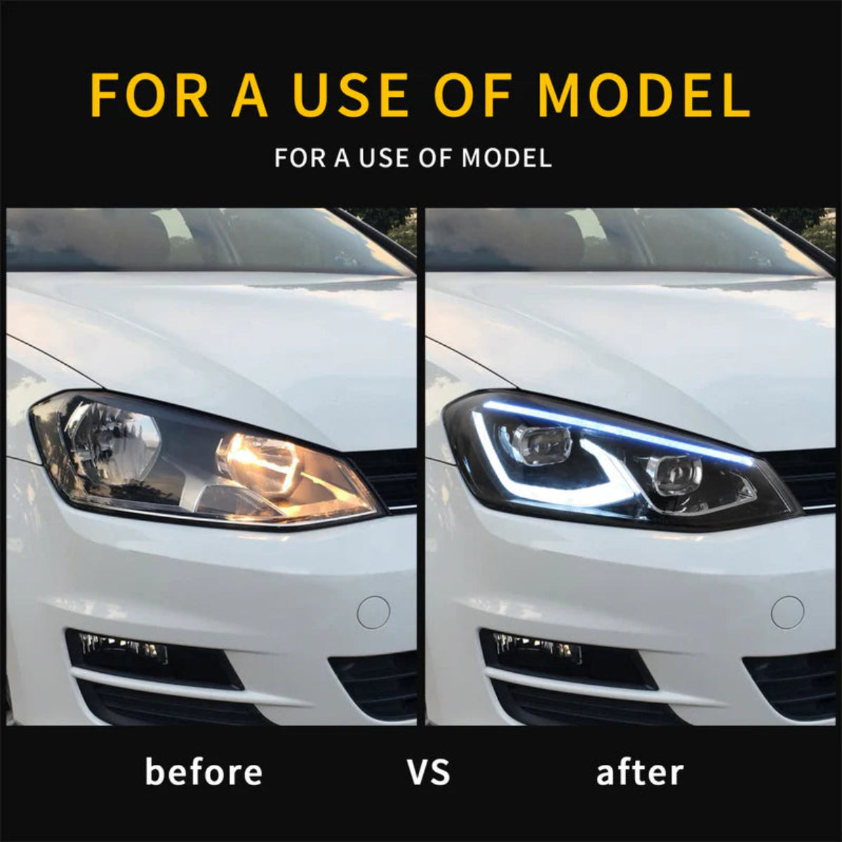 VLAND LED Headlights for 2015-2017 Volkswagen Golf 7 / MK7 Australia