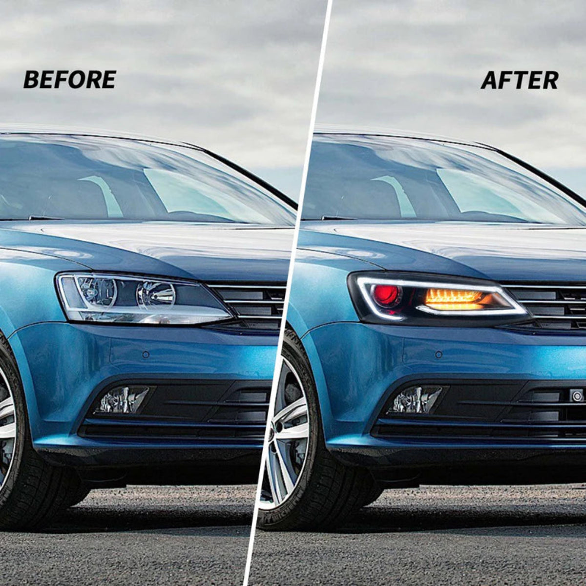 VLAND Headlights For 2012-2018 Volkswagen Jetta/Sagitar MK6 Australia