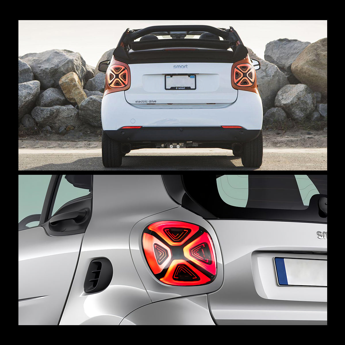 VLAND LED Tail Lights For 2015-2020 Benz Smart Fortwo/Forfour C453/A453/W453