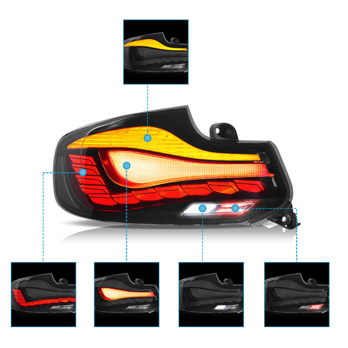VLAND OLED Taillights For 2014-2020 BMW 2 series M2 F22 F23 F87 Australia