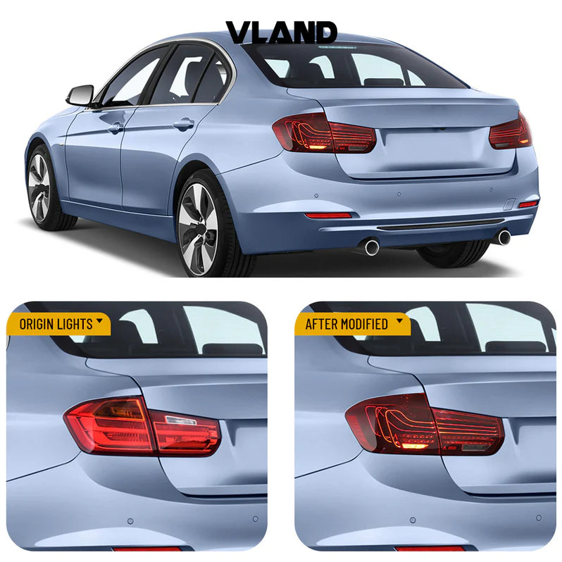 VLAND LED Taillights For 2012-2019 BMW 3 Series F30 M3 F80 Laser Style