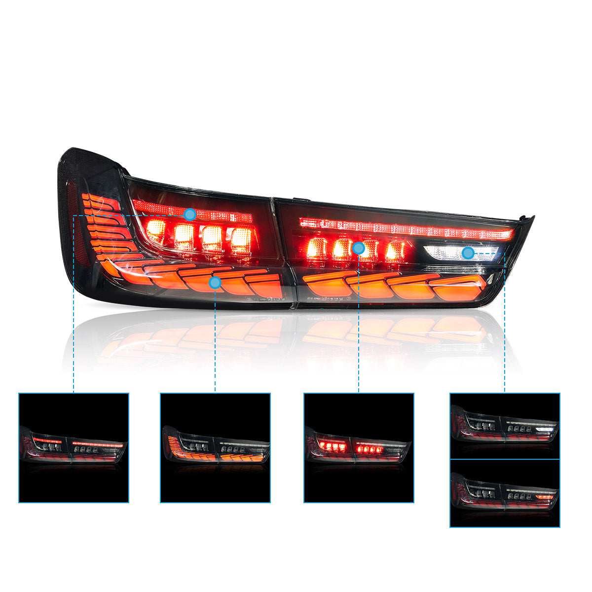 VLAND OLED Tail Lights For 2020-2024 BMW 3-Series G20/G28/G80 Australia