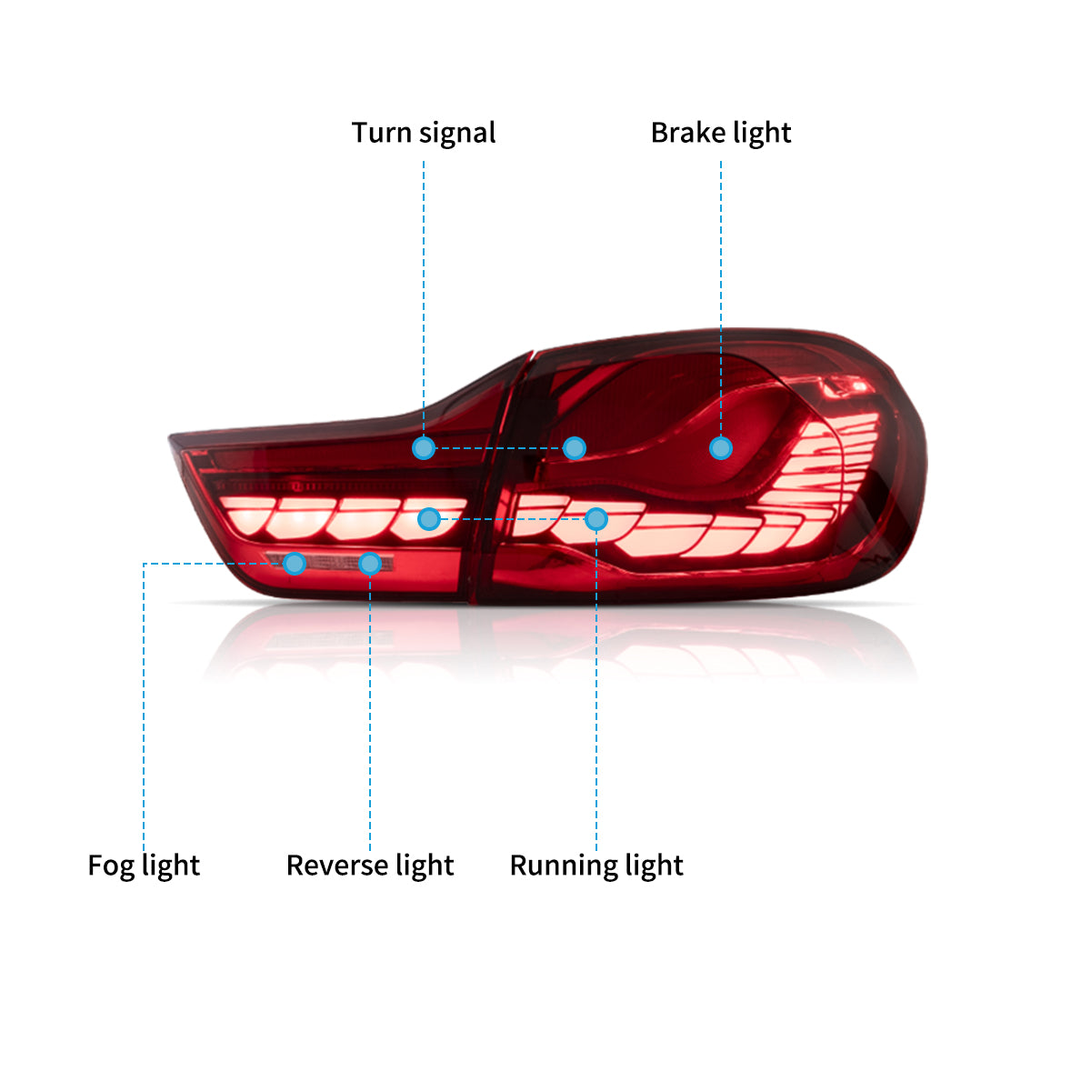 VLAND OLED Tail Lights For 2014-2020 BMW 4-Series M4 GTS F32 F82 Australia
