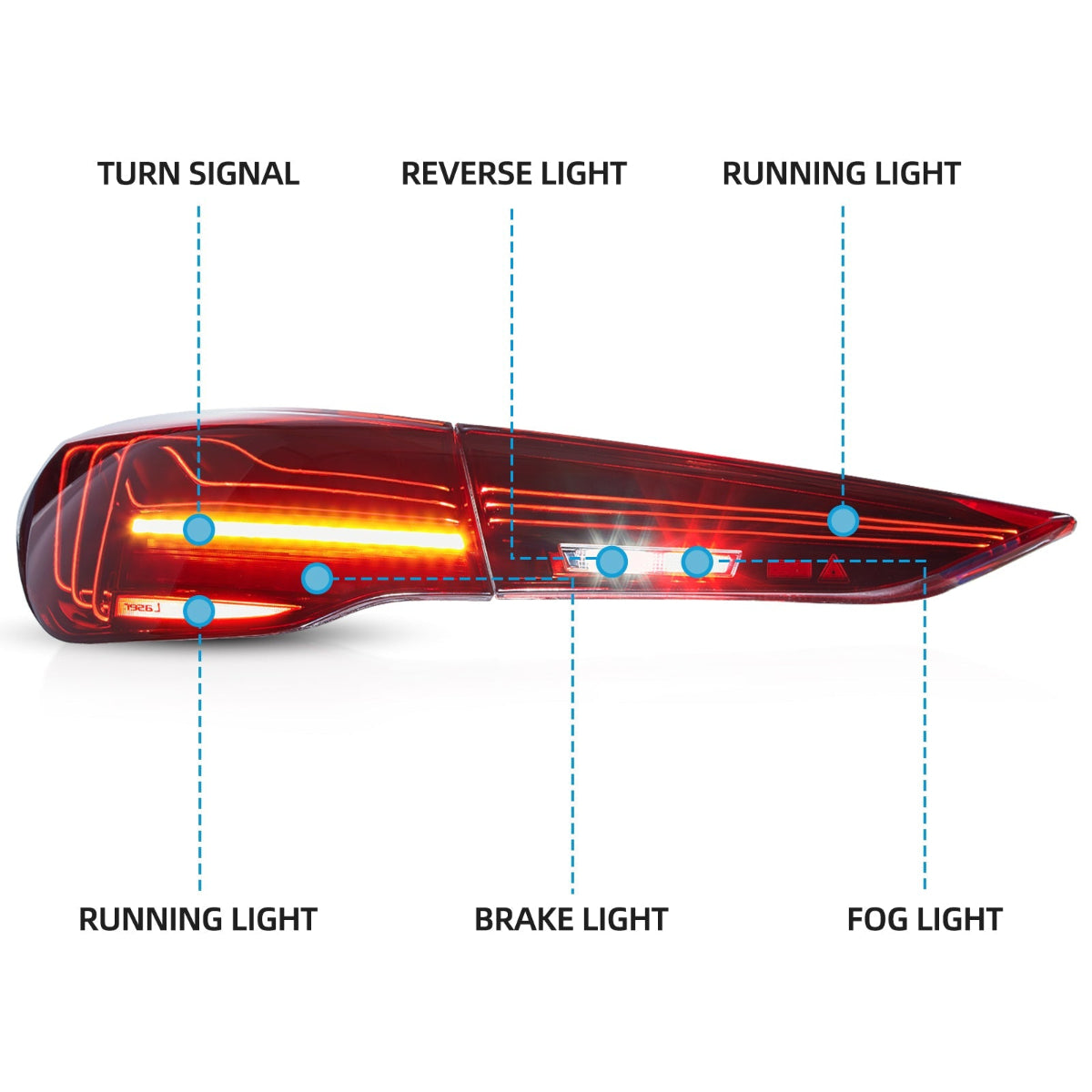 VLAND LED Taillights CSL Style For 2021-2024 BMW 4-Series M4 Australia