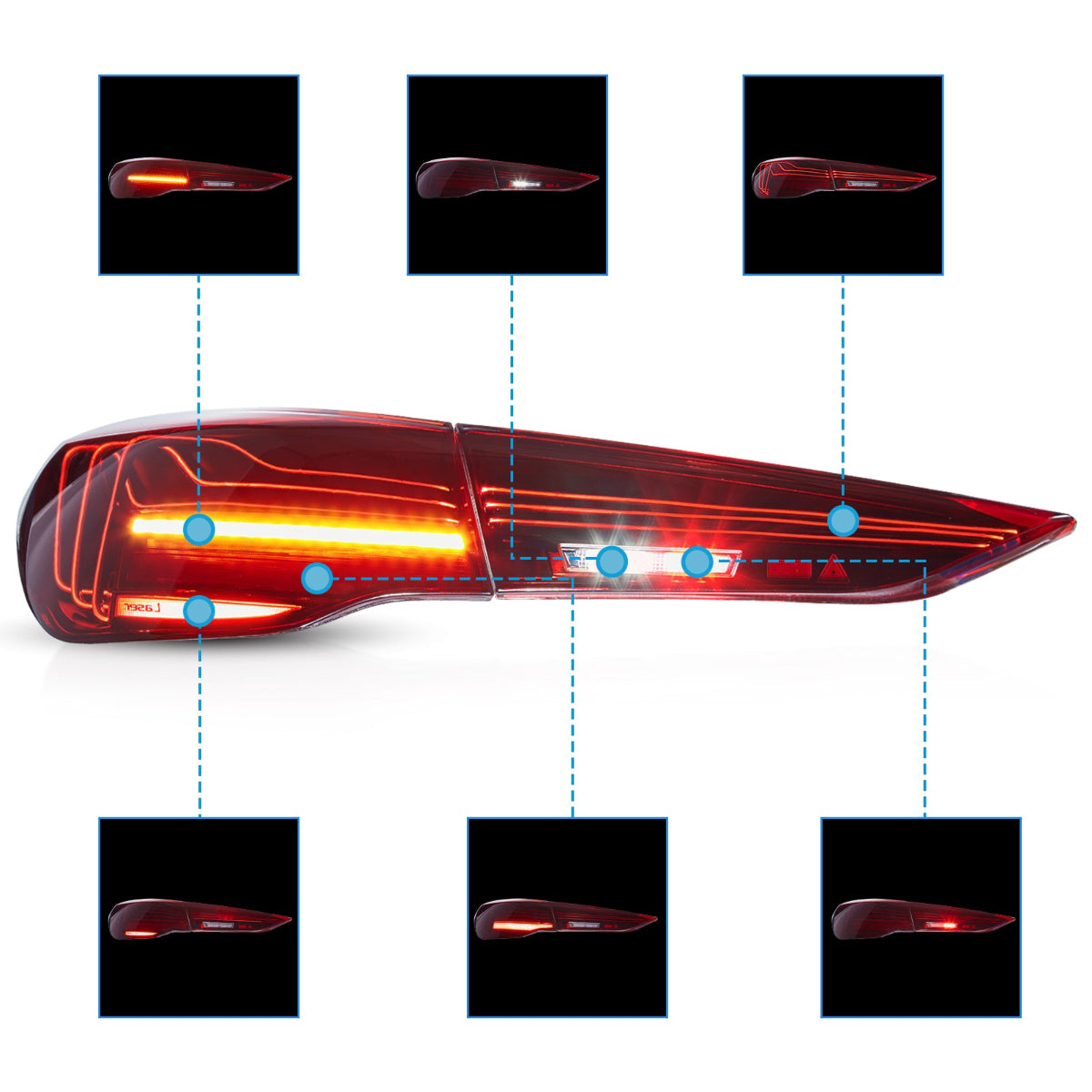 VLAND LED Taillights CSL Style For 2021-2024 BMW 4-Series M4 Australia