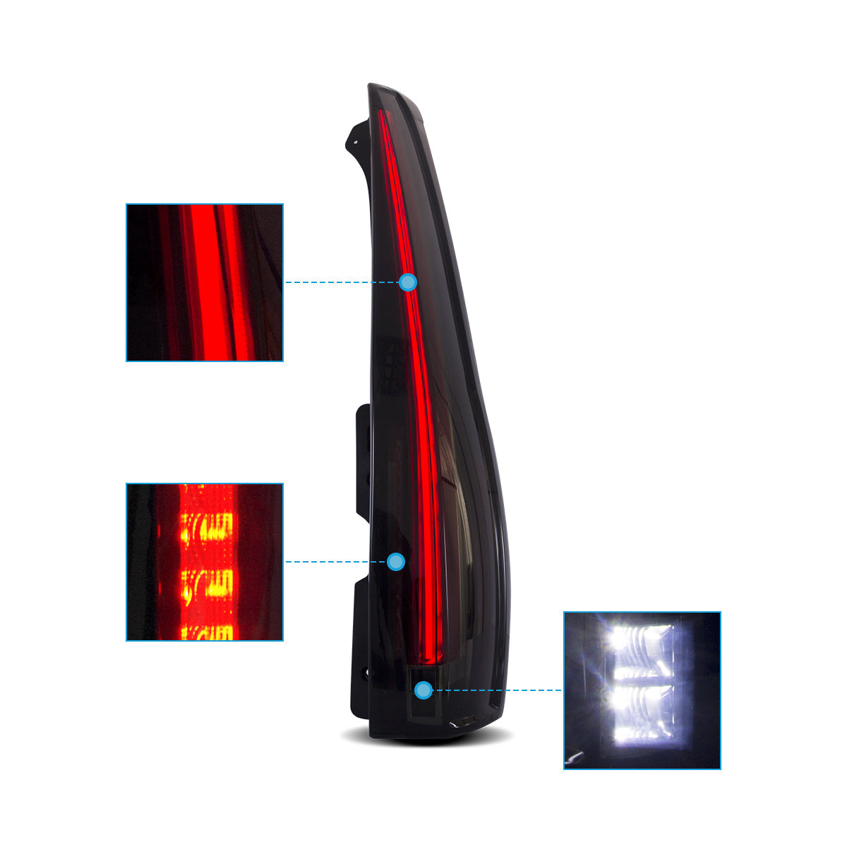 VLAND LED Tail Lights For 2007-2014 Cadillac Escalade / ESV Australia