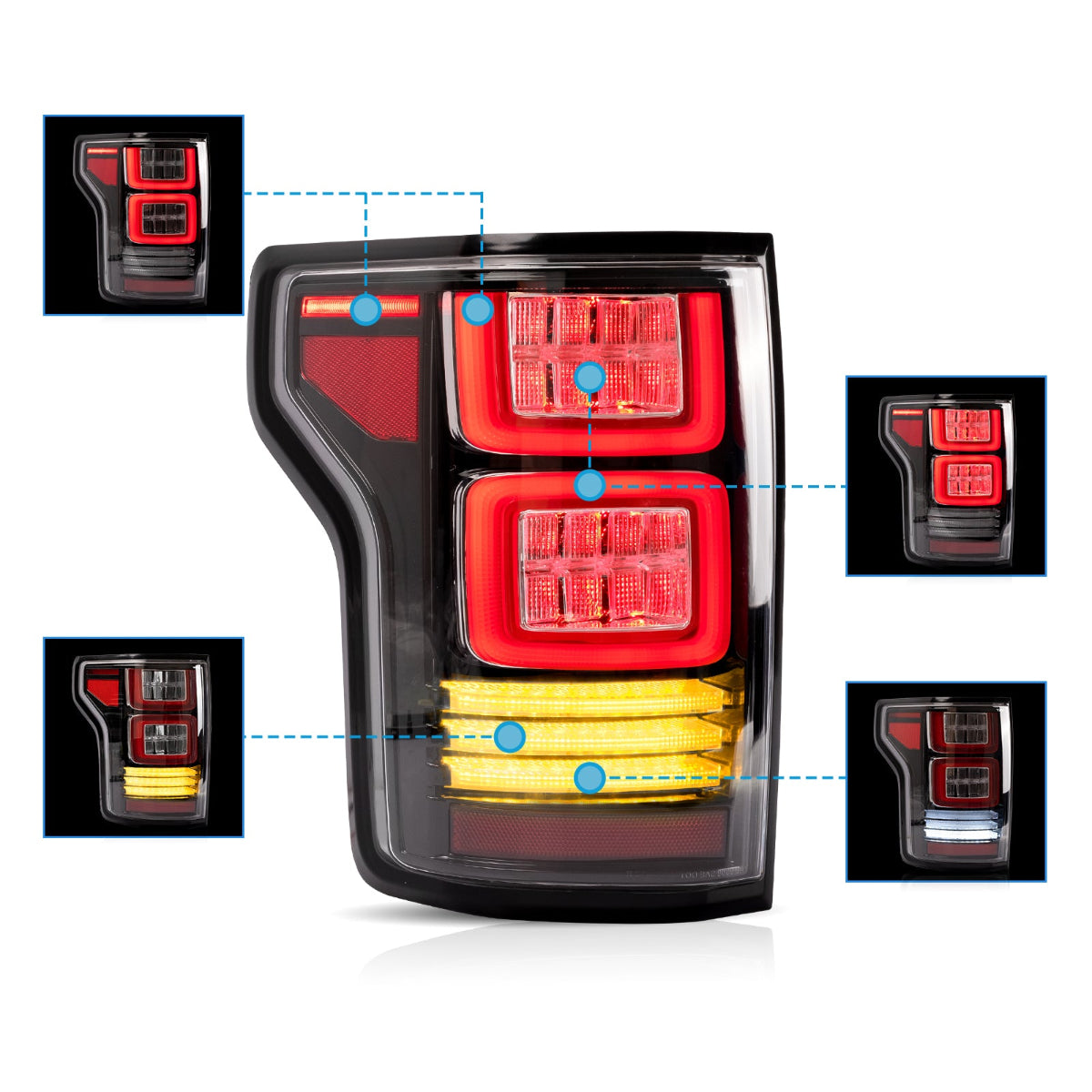 VLAND LED Tail Lights For 2015-2020 Ford F150 Australia